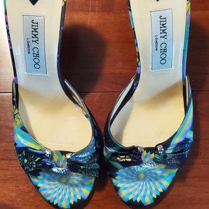 Jimmy Choo “Missy” Silk Mules